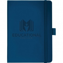Navy JournalBook Soft Touch Hard Bound Promotional Journal - 5"w x 7"h