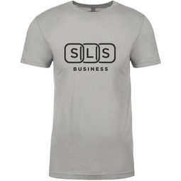 Light Grey Level&#153; Unisex Custom Cotton T-Shirt
