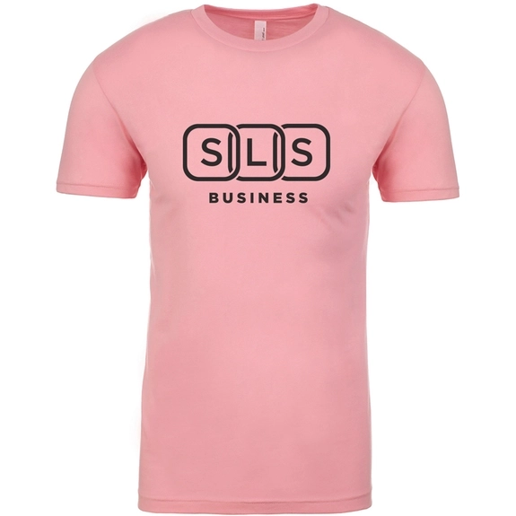 Light Pink Level&#153; Unisex Custom Cotton T-Shirt