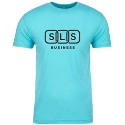 Tahiti Blue Level&#153; Unisex Custom Cotton T-Shirt