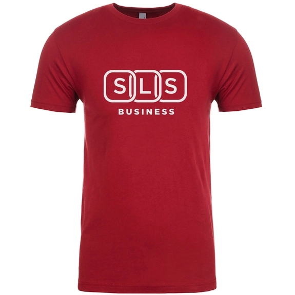 Cardinal red Level&#153; Unisex Custom Cotton T-Shirt