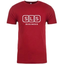 Cardinal red Level&#153; Unisex Custom Cotton T-Shirt