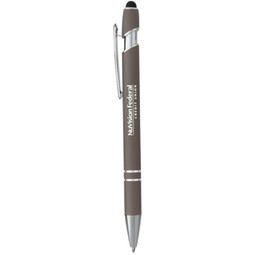 Gray Incline Custom Logo Stylus Pen