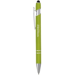 Lime green Incline Custom Logo Stylus Pen