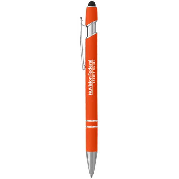 Orange Incline Custom Logo Stylus Pen