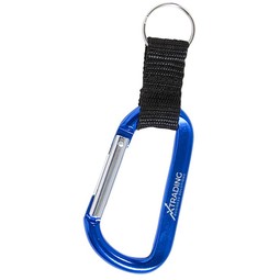 Customized Carabiner w/ Strap and Split Ring