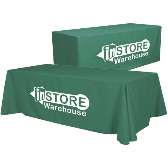 Kelly Green Convertible Custom Table Cover - 6 ft. - 8 ft.
