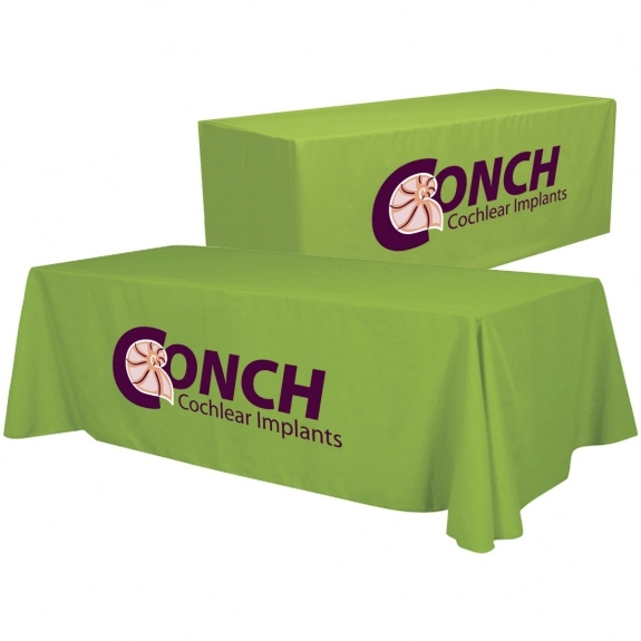 Lime Green Convertible Custom Table Cover - 6 ft. - 8 ft.