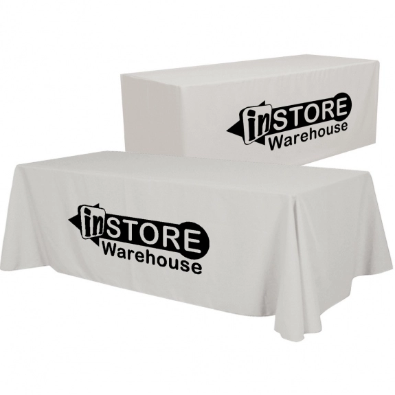 Ivory Convertible Custom Table Cover - 6 ft. - 8 ft.