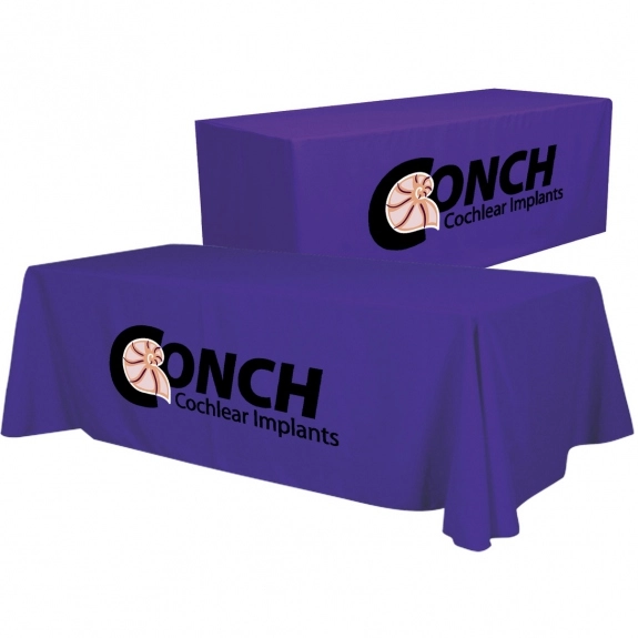 Purple Convertible Custom Table Cover - 6 ft. - 8 ft.