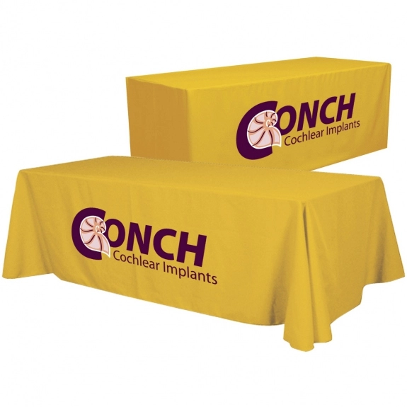 Yellow Convertible Custom Table Cover - 6 ft. - 8 ft.