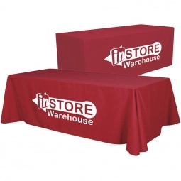 Red Convertible Custom Table Cover - 6 ft. - 8 ft.