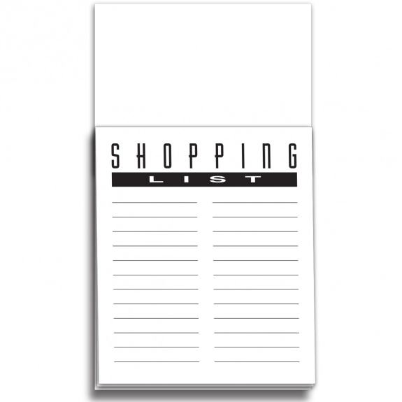 Blank - Magnetic Custom Business Card w/ Shopping List Notepad