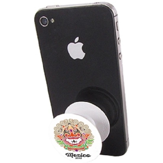 In Use - Full Color PopSockets Custom Cell Phone Stand w/ Mount 