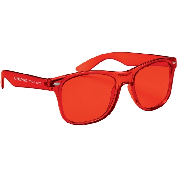 Red - Translucent Custom Sunglasses