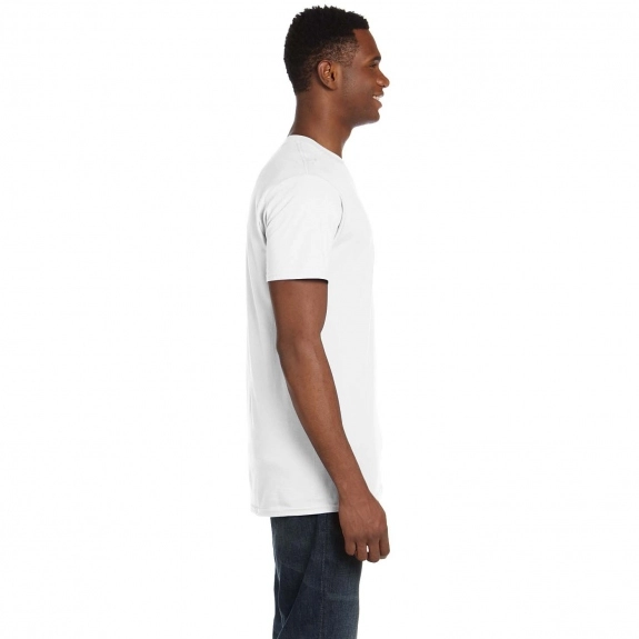 Side Hanes Nano-T Promotional T-Shirts - Men's - White