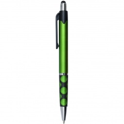 Green Twist Action Custom Pen w/Silver Accents 