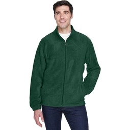Front - Harriton Full-Zip Custom Fleece Jacket - Men's