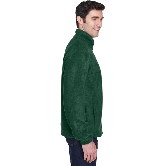 Side - Harriton Full-Zip Custom Fleece Jacket - Men's