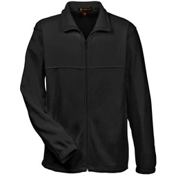 Black - Harriton Full-Zip Custom Fleece Jacket - Men's
