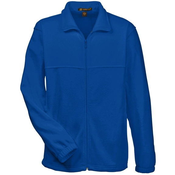 True Royal - Harriton Full-Zip Custom Fleece Jacket - Men's