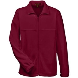 Wine - Harriton Full-Zip Custom Fleece Jacket - Men's