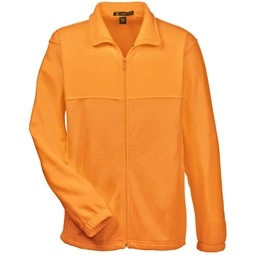 Safety Orange - Harriton Full-Zip Custom Fleece Jacket - Men's