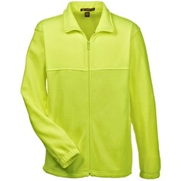 Safety Yellow - Harriton Full-Zip Custom Fleece Jacket - Men's