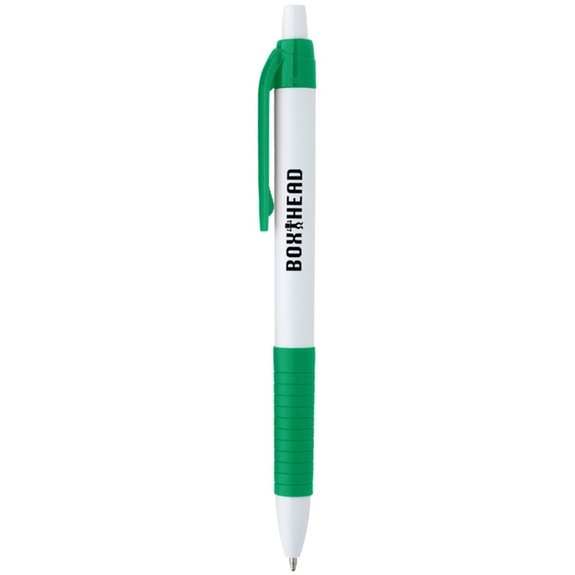 White / green - Serrano Custom Rubber Grip Pen