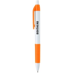White / orange - Serrano Custom Rubber Grip Pen