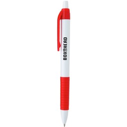 White / red - Serrano Custom Rubber Grip Pen