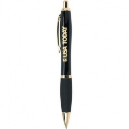 Black Santorini Promotional Pen