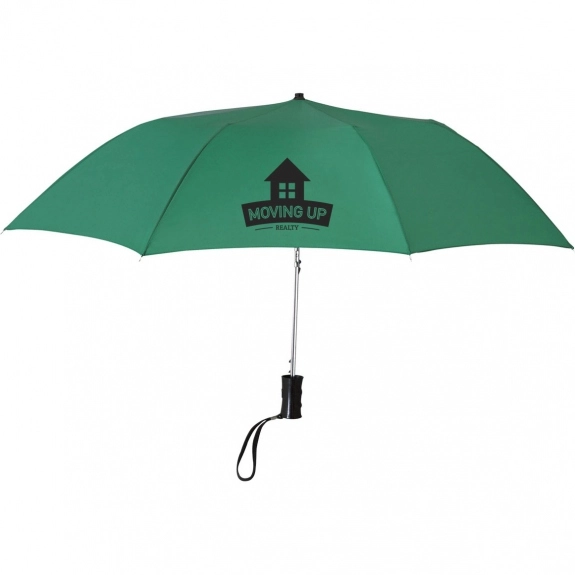 Green Telescopic Folding Automatic Custom Umbrella