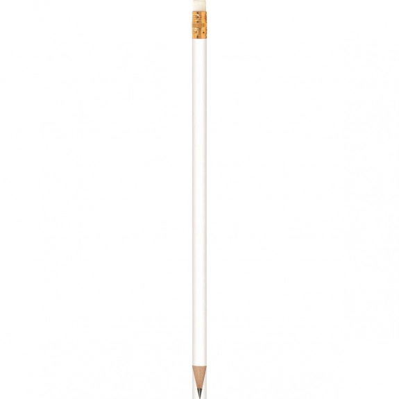 White BIC Solid Color Custom Pencil