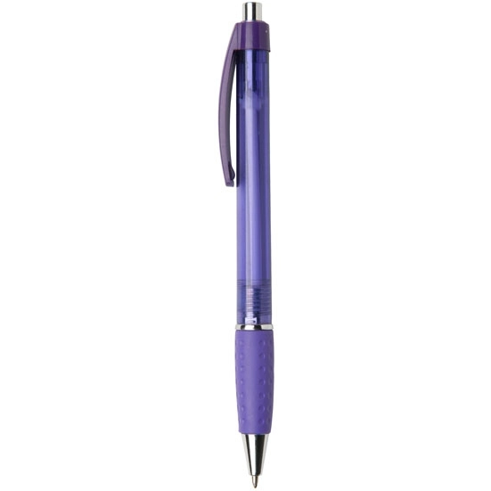 Purple Newport Translucent Click Printed Pen