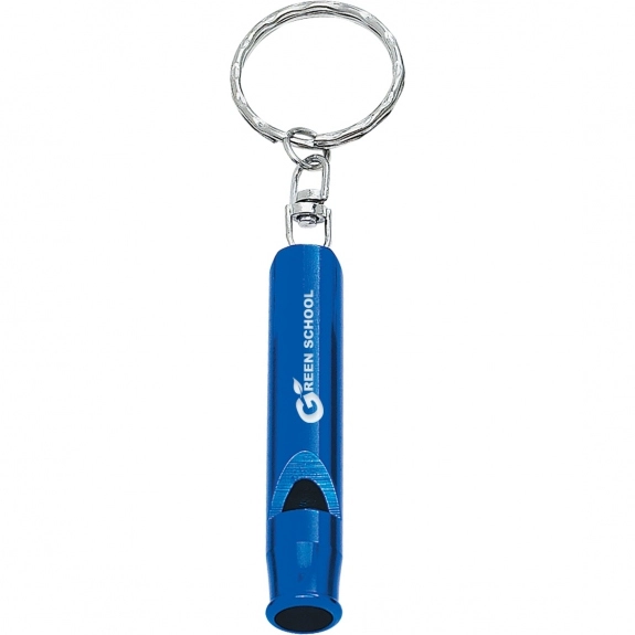 Blue Custom Keychain Safety Whistle