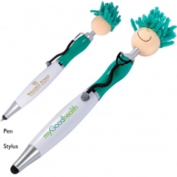 Teal MopTopper Stethoscope Custom Stylus Pens / Screen Cleaner