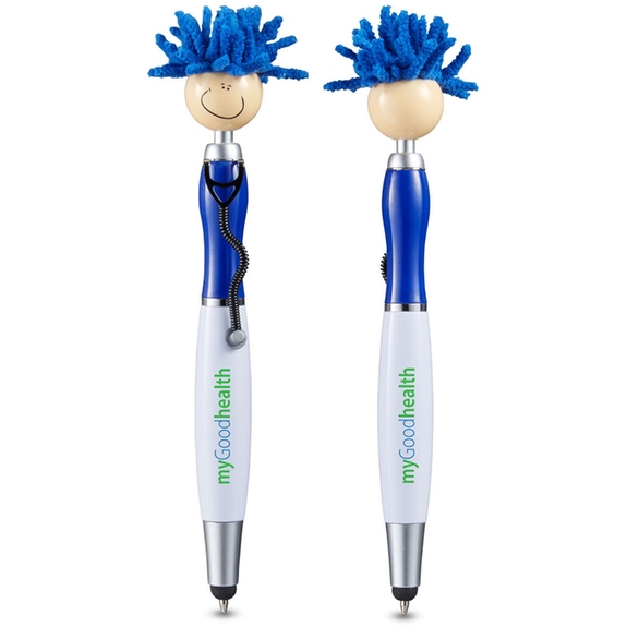 Reflex blue - MopTopper Stethoscope Custom Stylus Pens w/ Screen Cleaner