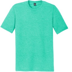Aqua heather - District Made Perfect Tri Crew Custom T-Shirts