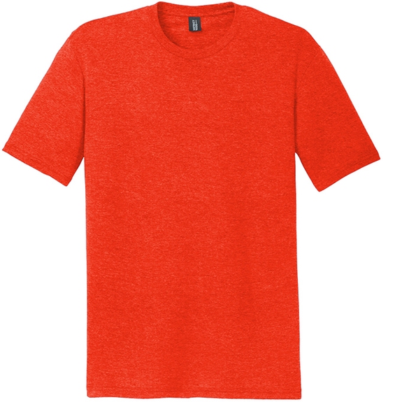 Deep orange heather - District Made Perfect Tri Crew Custom T-Shirts