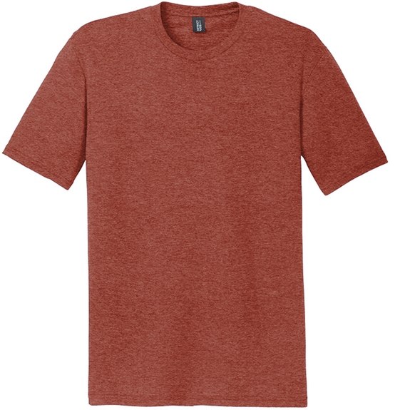 Heathered russet - District Made Perfect Tri Crew Custom T-Shirts
