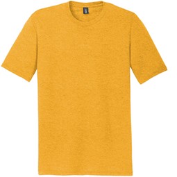 Ochre yellow heather - District Made Perfect Tri Crew Custom T-Shirts