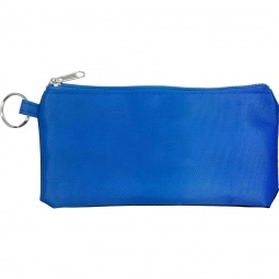 Blue Stretchy Custom Travel Pouch w/ Key Ring
