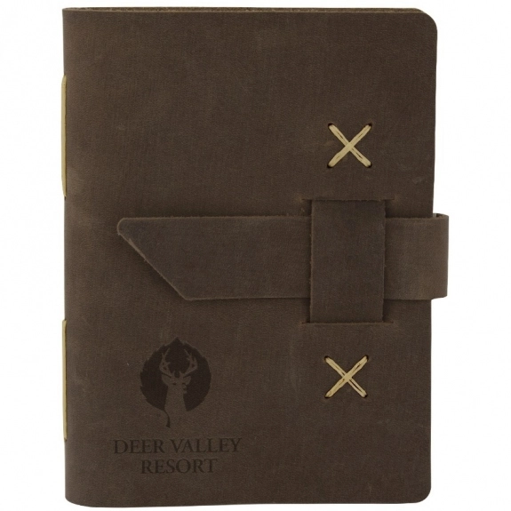 Distressed Brown - Traverse Leather Small Custom Journal
