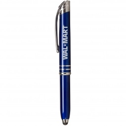 Blue - 3-in-1 Stylus Custom Pen w/ LED