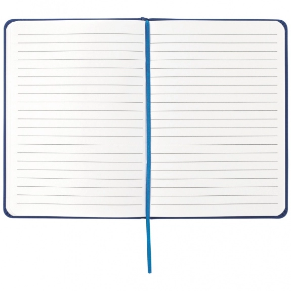 Open - Lined Custom Journal Notebook w/ Elastic Closure