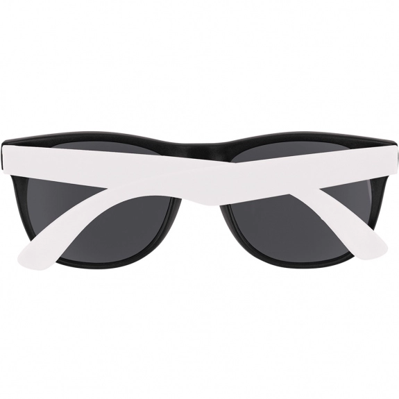 Folded Rubberized Black Frame Custom Sunglasses - Youth