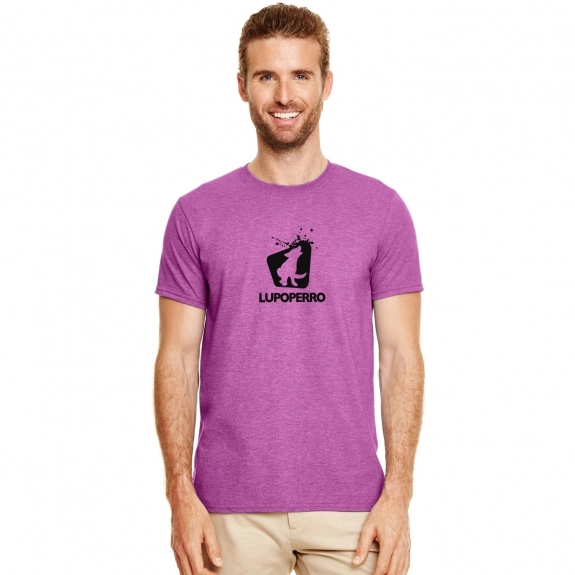 Gildan Softstyle Custom T-Shirt - Men's - Heather Orchid