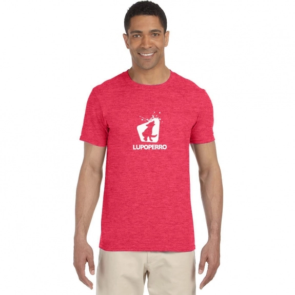 Gildan Softstyle Custom T-Shirt - Men's - Heather Red