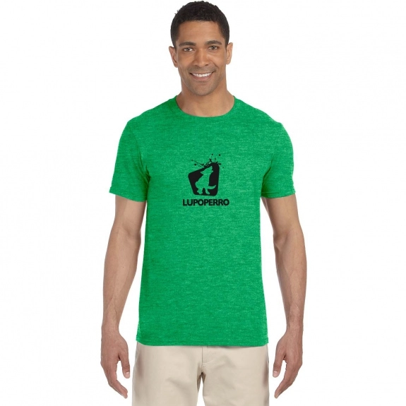 Gildan Softstyle Custom T-Shirt - Men's - Heather Irish Green